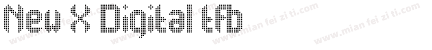 New X Digital tfb字体转换